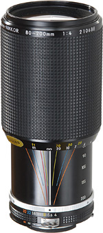 Nikon Zoom-Nikkor 80-200mm f/4 AI-S