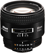 Nikon AF Nikkor 85mm f/1.8D
