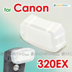 JJC 外置閃燈柔光罩盒 Canon Speedlite 320EX Flash Diffuser Dome Cap Box 320 EX