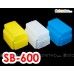 JJC 外置閃燈柔光罩盒3色白黃藍 Nikon SB-600 Nissin Di466 Flash Diffuser