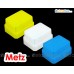 JJC 外置閃燈柔光罩盒3色白黃藍 Metz 58 48 50 AF-1 AF-2 Flash Soft Diffuser Cap Box
