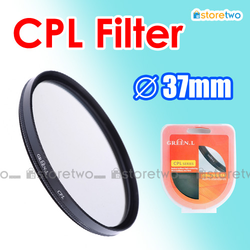 Green.L 綠葉 37mm 環型偏光鏡圓偏振鏡濾鏡 Circular Polarizer CPL Filter