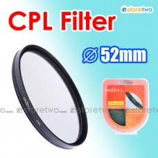 Green.L 綠葉 52mm 環型偏光鏡圓偏振鏡濾鏡 Circular Polarizer CPL Filter
