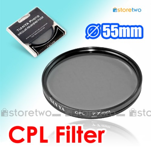Tianya 天涯 55mm 環型偏光鏡圓偏振鏡濾鏡 Circular Polarizer CPL Filter