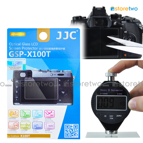 FUJIFILM X100T JJC LCD 鋼化玻璃貼 液晶屏幕透明保護貼 Tempered Glass Screen Protector 連清潔布 GSP-X100T