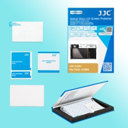 FUJIFILM X100V JJC LCD 鋼化玻璃貼 液晶屏幕透明保護貼 Tempered Glass Screen Protector 連清潔布 GSP-X100V