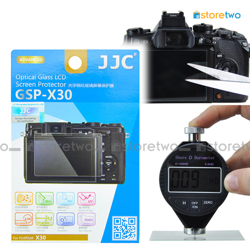 FUJIFILM X30 JJC LCD 鋼化玻璃貼 液晶屏幕透明保護貼 Tempered Glass Screen Protector 連清潔布 GSP-X30