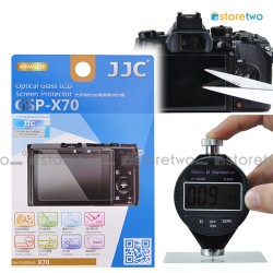 FUJIFILM X70 JJC LCD 鋼化玻璃貼 液晶屏幕透明保護貼 Tempered Glass Screen Protector 連清潔布 GSP-X70