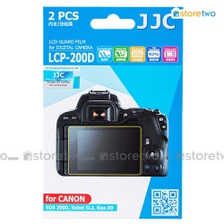 兩套 Canon 200D JJC LCD 液晶屏幕透明保護貼 Screen Guard Protector 連清潔布 LCP-200D