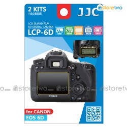 兩套 Canon 6D JJC LCD 液晶屏幕透明保護貼 Screen Guard Protector 連清潔布 LCP-6D