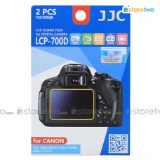兩套 Canon 750D 700D 650D JJC LCD 液晶屏幕透明保護貼 Screen Guard Protector 連清潔布 LCP-700D