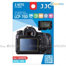 兩套 Canon 80D 70D JJC LCD 液晶屏幕透明保護貼 Screen Guard Protector 連清潔布 LCP-70D