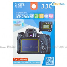 兩套 Canon 760D JJC LCD 液晶屏幕透明保護貼 Screen Guard Protector 連清潔布 LCP-760D