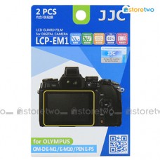 兩套 Olympus E-M1 E-M5 II E-M10 E-P5 E-PL7 JJC LCD 液晶屏幕透明保護貼 Screen Guard Protector 連清潔布 LCP-EM1