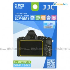 兩套 Olympus OM-D E-M5 JJC LCD 液晶屏幕透明保護貼 Screen Guard Protector 連清潔布 LCP-EM5