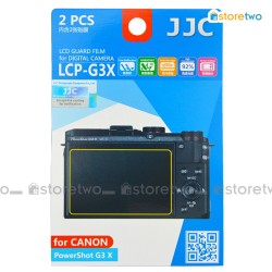 兩套 Canon PowerShot G3 X JJC LCD 液晶屏幕透明保護貼 Screen Guard Protector 連清潔布 LCP-G3X