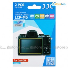 兩套 Canon EOS M5 JJC LCD 液晶屏幕透明保護貼 Screen Guard Protector 連清潔布 LCP-M5