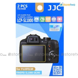 兩套 FUJIFILM FinePix SL1000 S8200 JJC LCD 液晶屏幕透明保護貼 Screen Guard Protector 連清潔布 LCP-SL1000