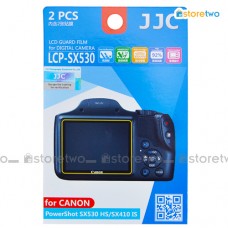 兩套 Canon PowerShot SX530 HS SX410 IS JJC LCD 液晶屏幕透明保護貼 Screen Guard Protector 連清潔布 LCP-SX530