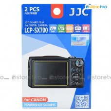 兩套 Canon PowerShot SX700 HS JJC LCD 液晶屏幕透明保護貼 Screen Guard Protector 連清潔布 LCP-SX700