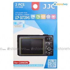 兩套 Canon PowerShot SX720 HS SX710 SX610 JJC LCD 液晶屏幕透明保護貼 Screen Guard Protector 連清潔布 LCP-SX720HS