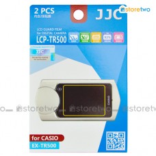 兩套 CASIO EX-TR500 JJC LCD 液晶屏幕透明保護貼 Screen Guard Protector 連清潔布 LCP-TR500