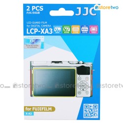 兩套 FUJIFILM X-A3 JJC LCD 液晶屏幕透明保護貼 Screen Guard Protector 連清潔布 LCP-XA3