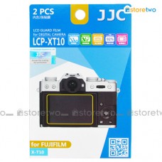 兩套 FUJIFILM X-T10 JJC LCD 液晶屏幕透明保護貼 Screen Guard Protector 連清潔布 LCP-XT10