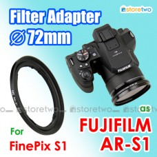 FUJIFILM AR-S1 - JJC FinePix S1 濾鏡轉接環 72mm Filter Adapter 配 CPL UV ND Full HD DC