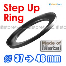 Kiwifotos Step Up Ring 轉接環 37mm-46mm 全金屬製 Step Ring 37-46mm 37mm 至 46mm 細轉大 濾鏡 filter CPL UV ND