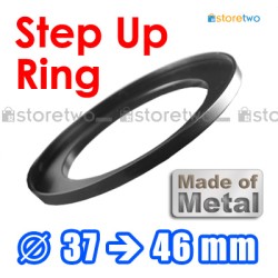 Kiwifotos Step Up Ring 轉接環 37mm-46mm 全金屬製 Step Ring 37-46mm 37mm 至 46mm 細轉大 濾鏡 filter CPL UV ND