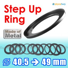 Kiwifotos Step Up Ring 轉接環 40.5mm-49mm 全金屬製 Step Ring 40.5-49mm 40.5mm 至 49mm 細轉大 濾鏡 filter CPL UV ND