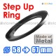 Kiwifotos Step Up Ring 轉接環 58mm-67mm 全金屬製 Step Ring 58-67mm 58mm 至 67mm 細轉大 濾鏡 filter CPL UV ND