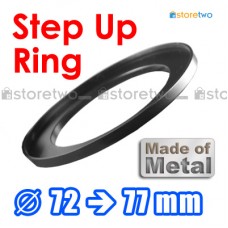 Kiwifotos Step Up Ring 轉接環 72mm-77mm 全金屬製 Step Ring 72-77mm 72mm 至 77mm 細轉大 濾鏡 filter CPL UV ND