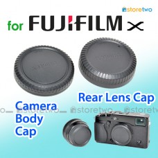 JJC FUJIFILM X 相機機身蓋 鏡頭後蓋 Body Cap Rear Lens Cap Cover Pro 1