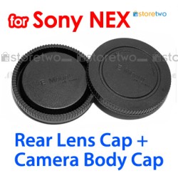 Sony ALC-R1EM ALC-B1EM - JJC NEX 相機機身蓋 鏡頭後蓋 一套兩件 Body Rear Lens Cap NEX-C3 NEX-3 NEX-5 NEXC3 NEX3 NEX5 NEX