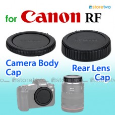 JJC Canon EOS RF Mount 相機機身蓋 鏡頭後蓋 Body Cap Rear Lens Cap Cover