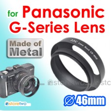 JJC 金屬遮光罩 Panasonic Lumix G 14mm f/2.5 20mm f/1.7 鏡頭餅鏡 46mm Lens Hood 配 55mm 濾鏡