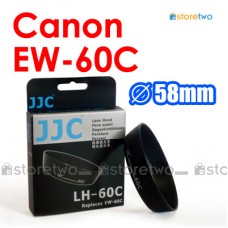 Canon EW-60C - JJC 遮光罩 EF-S 18-55mm f/3.5-5.6 IS USM 鏡頭 58mm 450D 500D 550D 1000D Kit Lens Hood