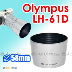 Olympus LH-61D 銀色 - JJC 遮光罩 Zuiko Digital ED 40-150mm f/4-5.6 R 鏡頭 58mm E-P3 EP3 Lens Hood