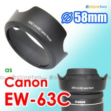 Canon EW-63C - JJC 遮光罩 EF-S 18-55mm f/3.5-5.6 f/4-5.6 IS STM 鏡頭 58mm Lens Hood