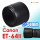 Canon ET-64II - JJC 遮光罩 EF 75-300mm f/4.0-5.6 IS USM 鏡頭 58mm Lens Hood
