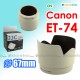 Canon ET-74 白色蓮花型 - JJC 遮光罩 70-200mm f/4L IS USM 小小白 SSW 鏡頭 67mm Lens Hood