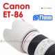Canon ET-86 白色 - JJC 遮光罩 70-200mm f/2.8L IS USM 小白IS 鏡頭 77mm Lens Hood