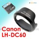 Canon LH-DC60 - JJC 蓮花型遮光罩 PowerShot SX40 HS SX30 SX20 SX10 SX1 IS Lens Hood