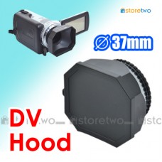 JJC 37mm DV 數碼攝錄機四方遮光罩 連鏡頭蓋及繫繩 Camcorder Lens Hood LEGRIA Sony