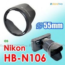 Nikon HB-N106 - JJC 遮光罩 1 NIKKOR VR 10-100mm f/4.0-5.6 AF-P DX 18-55mm f/3.5-5.6G VR 鏡頭 55mm Lens Hood