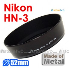 Nikon HN-3 - JJC 金屬遮光罩 Nikkor 35mm f/1.4S Micro 55 35-80 鏡頭 52mm Metal Lens Hood