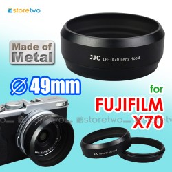 FUJIFILM LH-X70 - JJC 金屬遮光罩 X70 Lens Hood 連 49mm 轉接環 Fuji