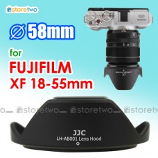 JJC 遮光罩 FUJIFILM FUJINON XF 14mm f/2.8 R 18-55mm f/2.8-4.0 R LM OIS 鏡頭 58mm Lens Hood